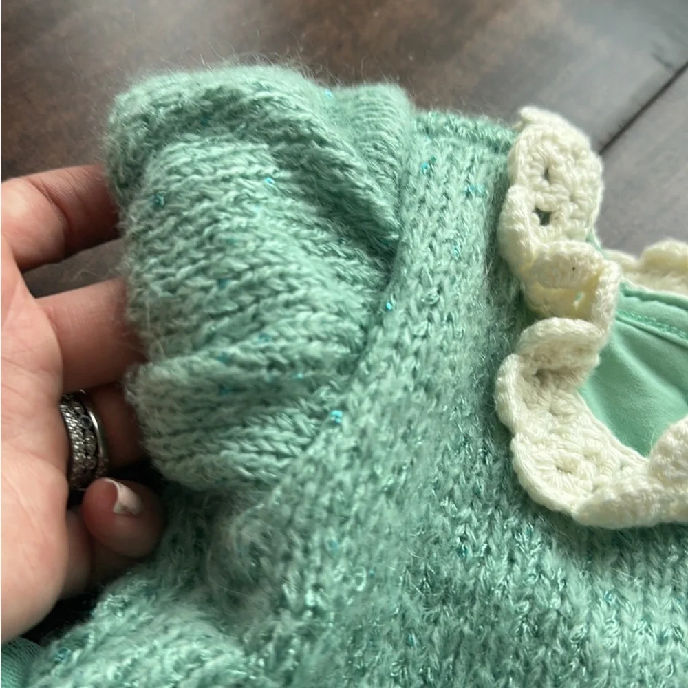 Matilda Jane nan dress friends forever 2015 aqua knit sparkle dress‎ 6-12